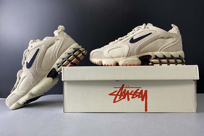 NIKE AIR ZOOM SPIRIDON CAGED STUSSY- FOSSIL CQ5486-200