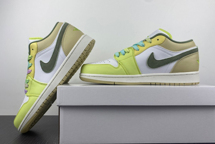 Jordan 1 Low Sail White Oil Green FD9906-131