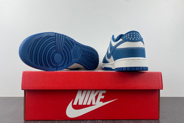 Nike Dunk Low Retro Industrial Blue Denim Sashiko DV0834-101 Men