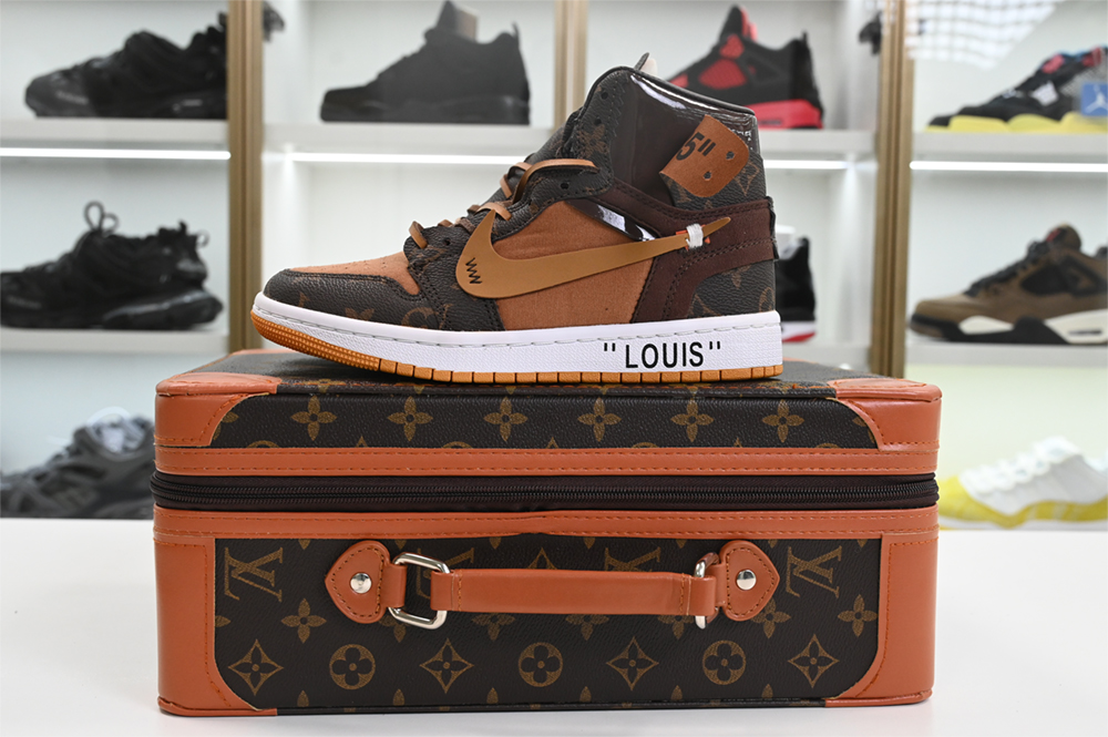 L**is v  x off-white  x air jordan 1 customs mens aq0818-158