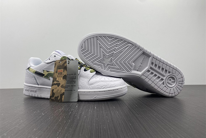 BAPE Bapesta Low  Camo - Green